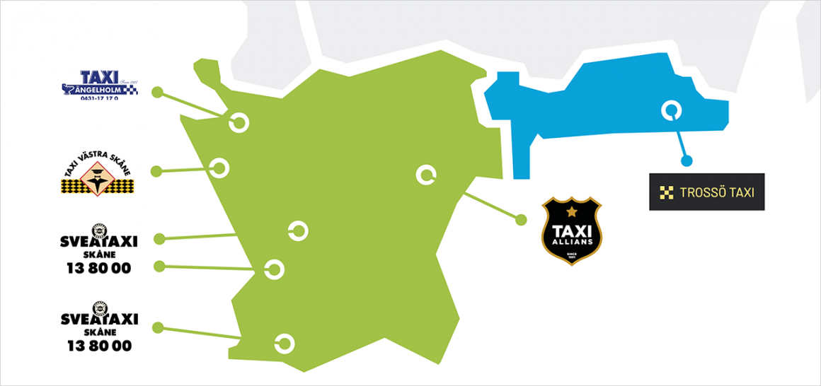 Boka taxi med elbilspriortet i Helsingborg, Ängelholm, Lund, Malmö, Kristianstad, Trelleborg och Karlskrona.